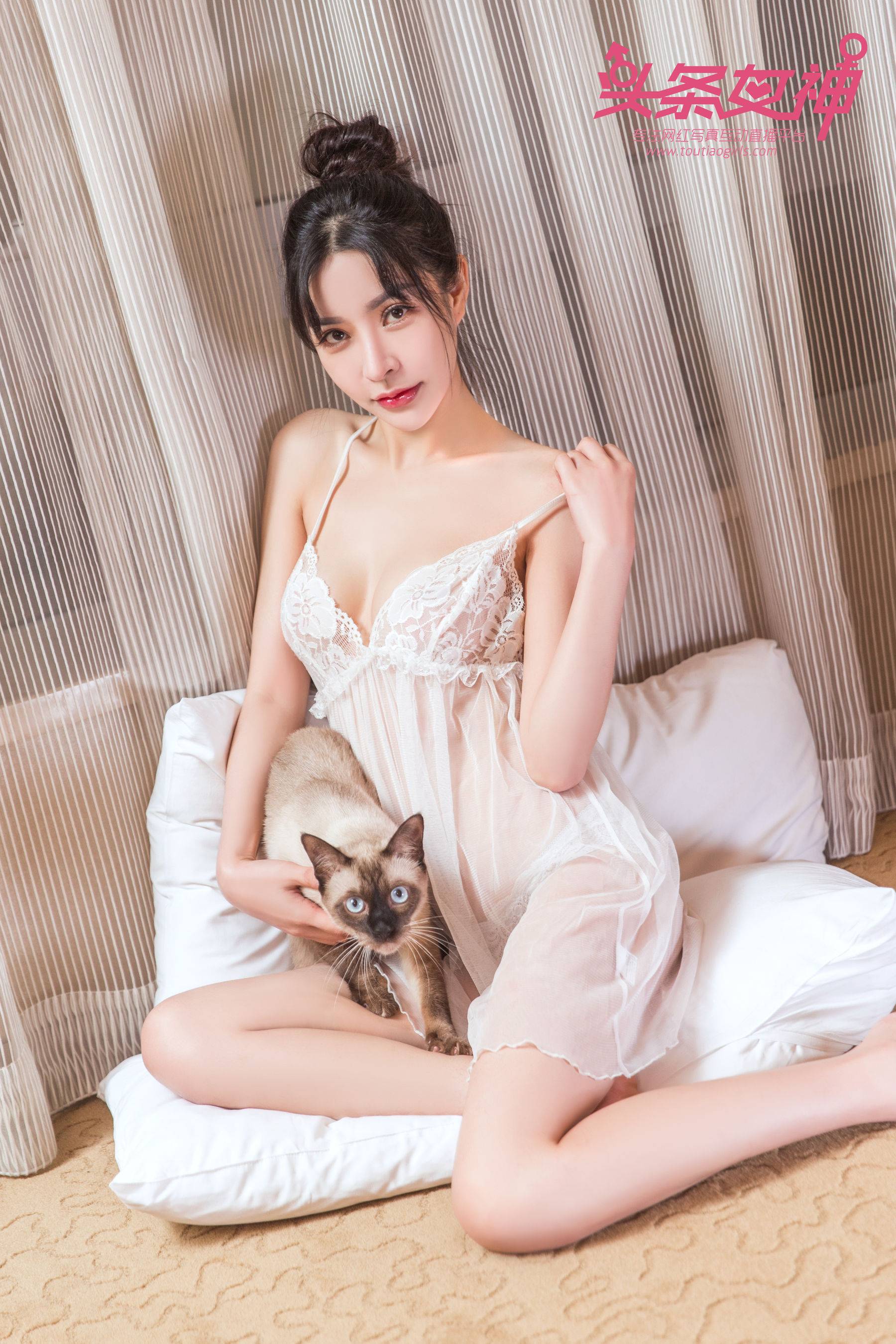 Baby《少女与猫》 [头条女神Toutiaogirls]-看套图